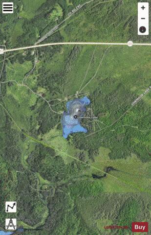 Lowmoor Lake depth contour Map - i-Boating App - Satellite