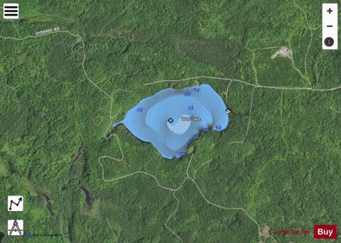 Wolf Lake depth contour Map - i-Boating App - Satellite