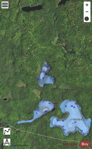 Van Riper Lake (NW) depth contour Map - i-Boating App - Satellite