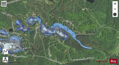 Pike Lake depth contour Map - i-Boating App - Satellite