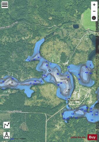 Resort Lake depth contour Map - i-Boating App - Satellite
