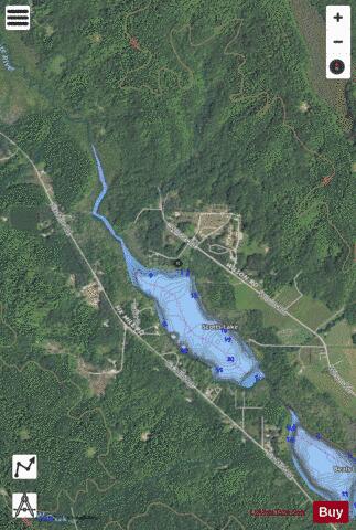 Scotts Lake depth contour Map - i-Boating App - Satellite