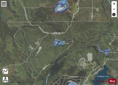 Little Joe Lake depth contour Map - i-Boating App - Satellite