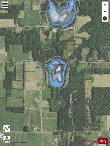 Englewright Lake depth contour Map - i-Boating App - Satellite