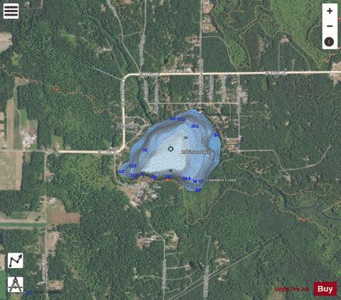 Robinson Lake depth contour Map - i-Boating App - Satellite