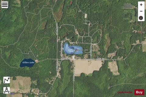 Hightower Lake depth contour Map - i-Boating App - Satellite