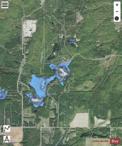 Perry Lake depth contour Map - i-Boating App - Satellite