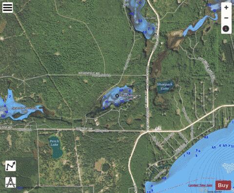Sixth Spectacle Lake depth contour Map - i-Boating App - Satellite
