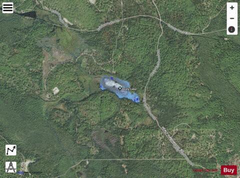 Healy Lake depth contour Map - i-Boating App - Satellite