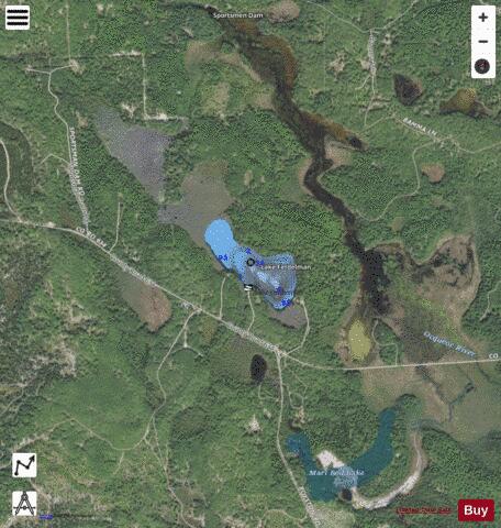Ferdelman, Lake depth contour Map - i-Boating App - Satellite