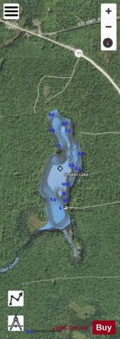 Snyder Lake depth contour Map - i-Boating App - Satellite