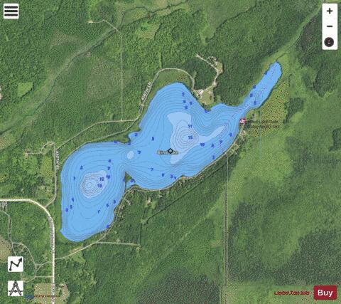 Blind depth contour Map - i-Boating App - Satellite