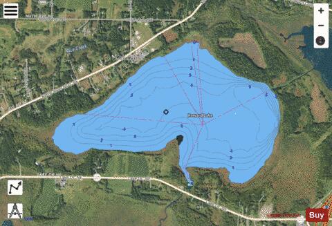 Howard depth contour Map - i-Boating App - Satellite