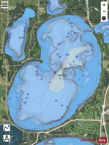Sallie depth contour Map - i-Boating App - Satellite