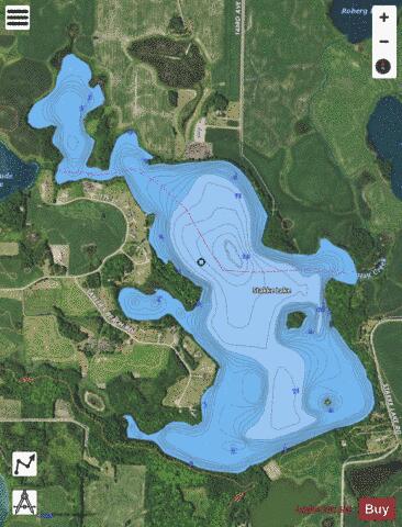 Stakke depth contour Map - i-Boating App - Satellite