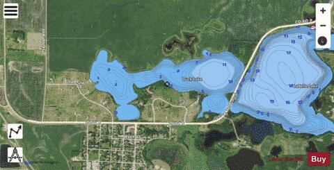 West LaBelle depth contour Map - i-Boating App - Satellite