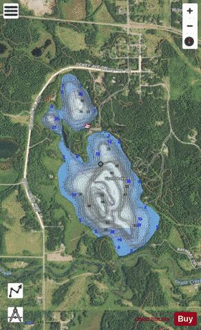 Grant depth contour Map - i-Boating App - Satellite