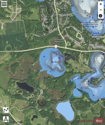 Stone depth contour Map - i-Boating App - Satellite