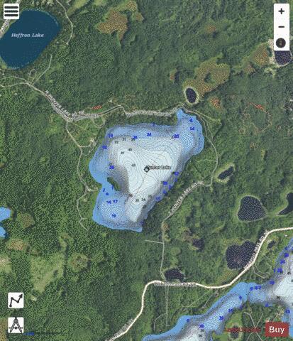 Hunter depth contour Map - i-Boating App - Satellite