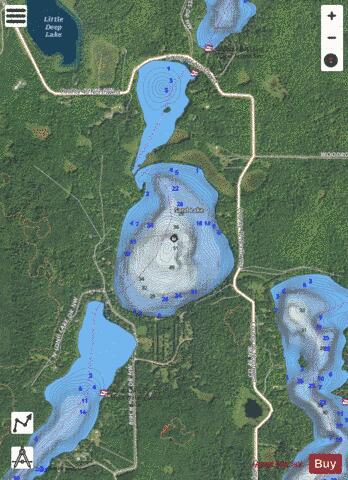 Sand depth contour Map - i-Boating App - Satellite