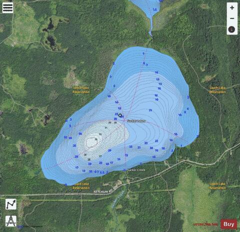 Lower Sucker depth contour Map - i-Boating App - Satellite