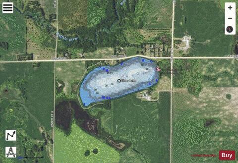 Silver depth contour Map - i-Boating App - Satellite