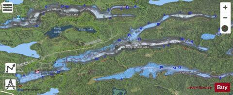East Bearskin depth contour Map - i-Boating App - Satellite