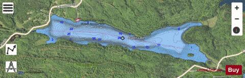 Aspen depth contour Map - i-Boating App - Satellite