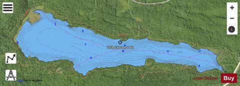 Little Cascade depth contour Map - i-Boating App - Satellite