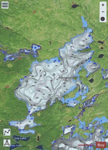 Gabimichigami depth contour Map - i-Boating App - Satellite