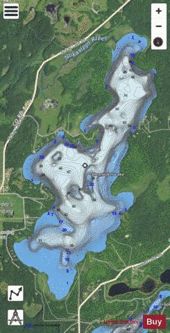 Clearwater depth contour Map - i-Boating App - Satellite