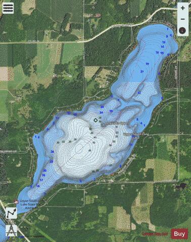 Upper South Long depth contour Map - i-Boating App - Satellite
