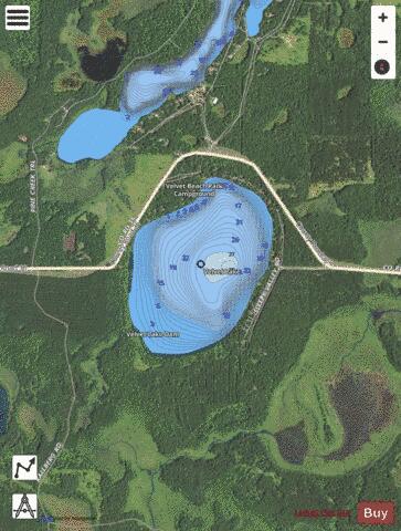 Velvet depth contour Map - i-Boating App - Satellite