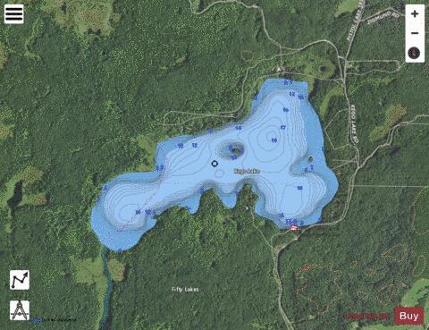 Kego depth contour Map - i-Boating App - Satellite