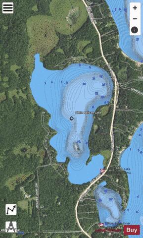 Little Pelican depth contour Map - i-Boating App - Satellite