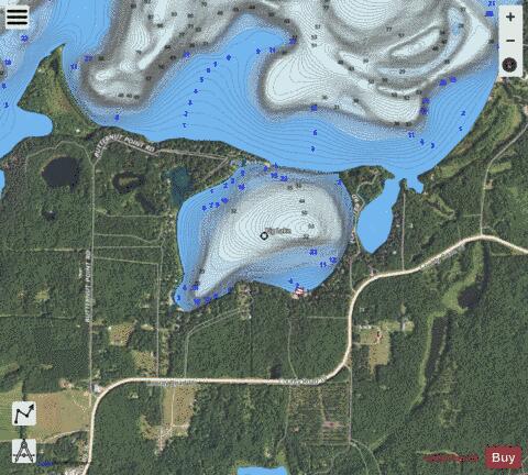 Pig depth contour Map - i-Boating App - Satellite
