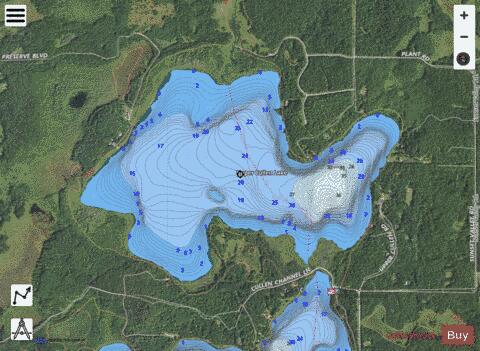 Upper Cullen depth contour Map - i-Boating App - Satellite