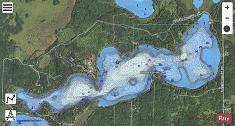 Middle Cullen depth contour Map - i-Boating App - Satellite
