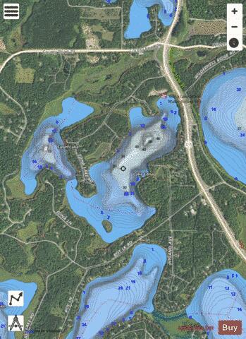 Edna depth contour Map - i-Boating App - Satellite