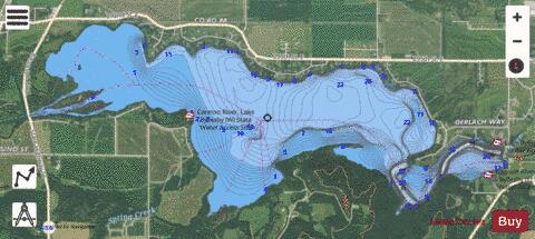 Byllesby depth contour Map - i-Boating App - Satellite