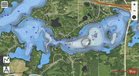 Lobster (East Bay) depth contour Map - i-Boating App - Satellite