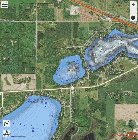 Nelson depth contour Map - i-Boating App - Satellite