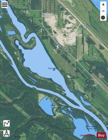 Clear depth contour Map - i-Boating App - Satellite