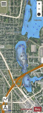 Middle Twin depth contour Map - i-Boating App - Satellite