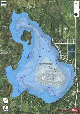 Independence depth contour Map - i-Boating App - Satellite