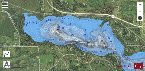 West Sarah depth contour Map - i-Boating App - Satellite