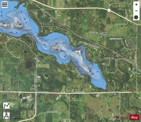 East Sarah depth contour Map - i-Boating App - Satellite
