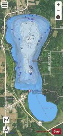 Garfield depth contour Map - i-Boating App - Satellite