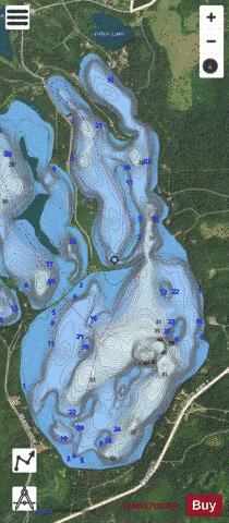 Mantrap (East Basin) depth contour Map - i-Boating App - Satellite