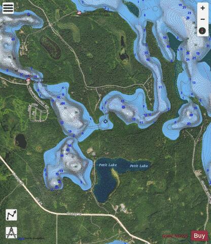 Mantrap (Mirror Bay) depth contour Map - i-Boating App - Satellite